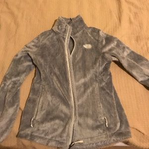 North Face furry fleece jacket